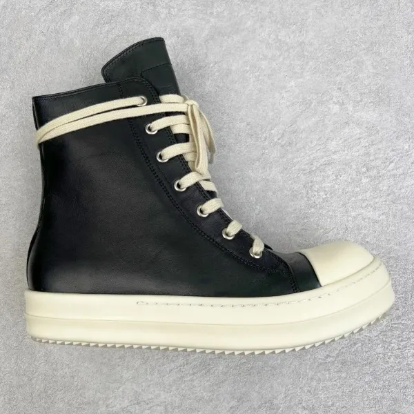 Rick Owens DRKSHDW Runner Suede Brown Cream Sneakers - 12