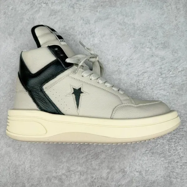 Rick Owens DRKSHDW Runner Suede Brown Cream Sneakers - 6