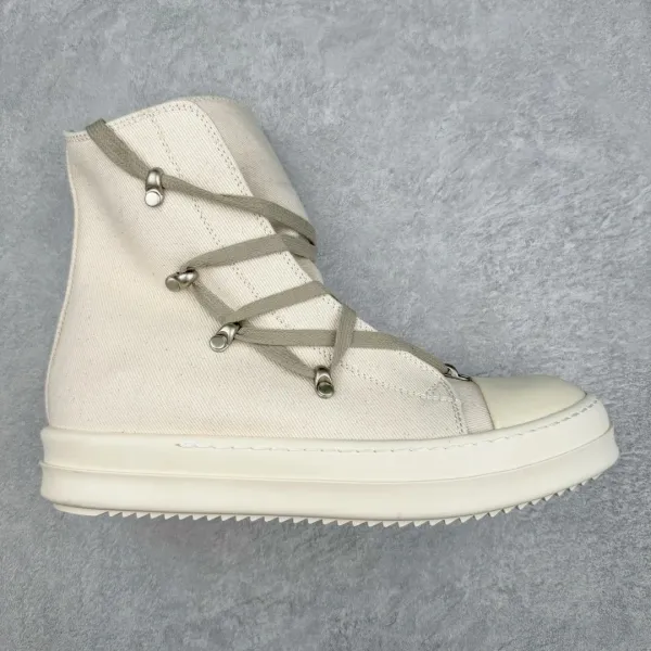 Rick Owens DRKSHDW Runner Suede Brown Cream Sneakers - 14