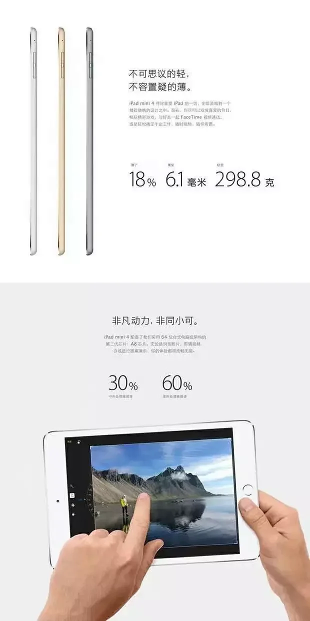 美版95新、7.9英寸屏幕：iPad mini 4 128GB WiFi版 团购价1639元包顺丰（上市价4288元） 买手党-买手聚集的地方