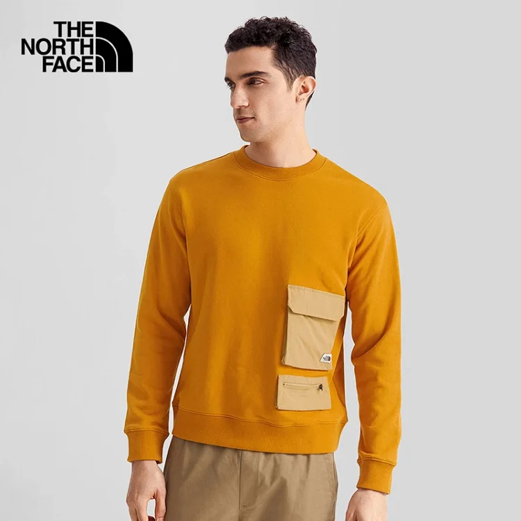 22年春季上新、个性拼接口袋：TNF 北面针织卫衣