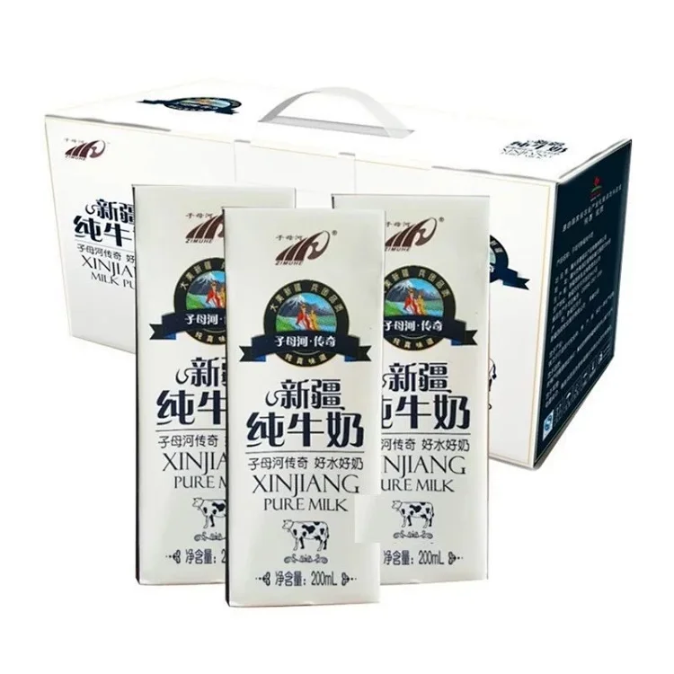 【预售】每一头都喝着天山冰川水长大 200mlx12盒/箱 新疆子母河传奇纯牛奶