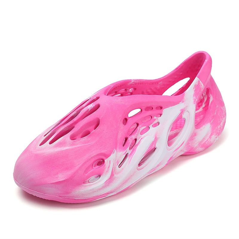 Flame-Printed Orange Yellow Meshless Slip-On Sneakers