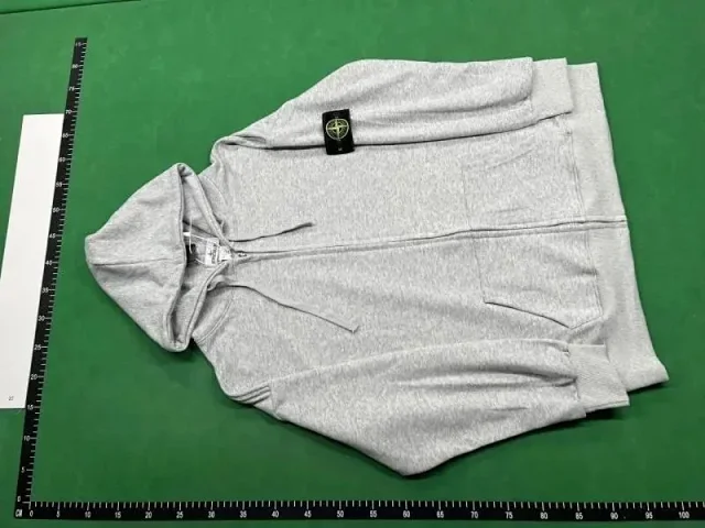 Stone Island Hoodies & Sweatshirts Zip-Up Hooded Sweatshirt with Compass Sleeve Badge product detail image 2