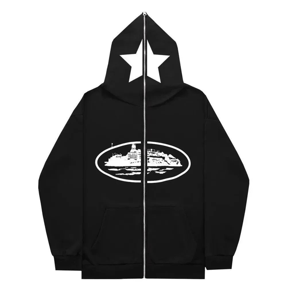 Trapstar Hoodies & Sweatshirts SQ002 zip-up hoodie with graphic prints — 12 black