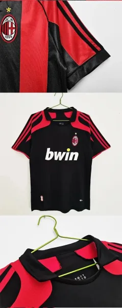 Juventus 2013-14 Home Jersey Black and White Striped Football Shirt - 5