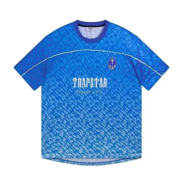 Trapstar Houndstooth Blue Jersey T-Shirt - 4