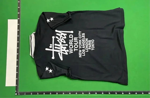 Stüssy Shirts Short-sleeve logo graphic polo shirt product detail image 4