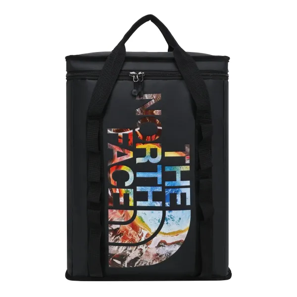 The North Face Vertical Logo Print Insulated Cooler Bag Black - 1