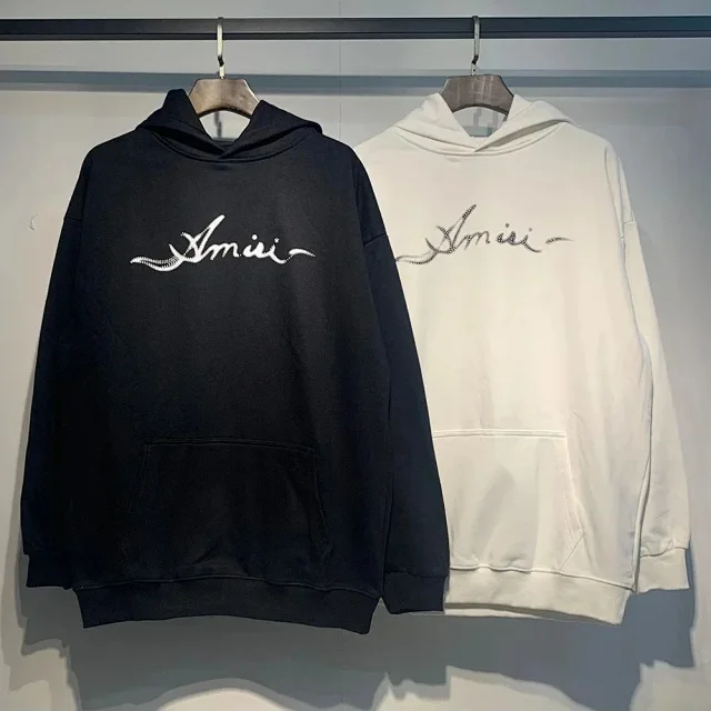 AMIRI Hoodies & Sweatshirts Logo-print pullover hoodie product detail image 5
