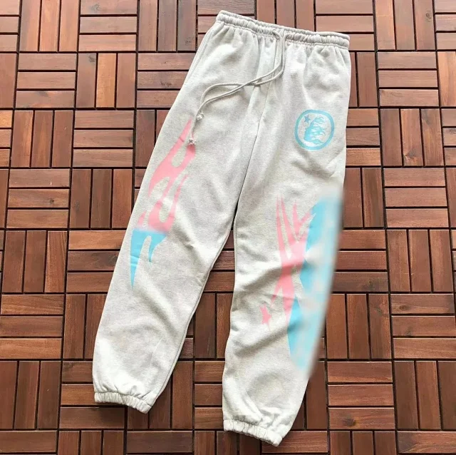Hellstar Trousers Drawstring graphic sweatpants with contrast side panels product detail image 3