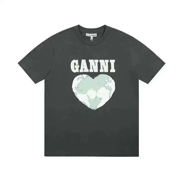GANNI T-Shirts Graphic Print Short-Sleeve T-Shirt product detail image 3