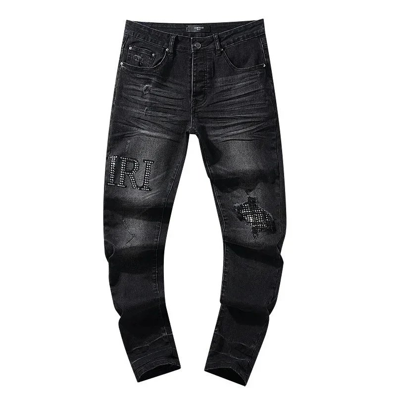 AMIRI Jeans Distressed Graphic — 34