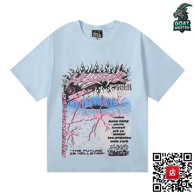 Hellstar T-Shirts Crewneck Graphic Short-Sleeve T-Shirt product detail image 3