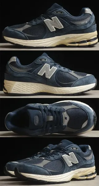 New Balance 2002R GORE-TEX Beige Blue Running Shoes - 9