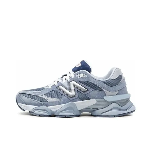 New Balance 9060 Gray Blue Chunky Sneakers - 1