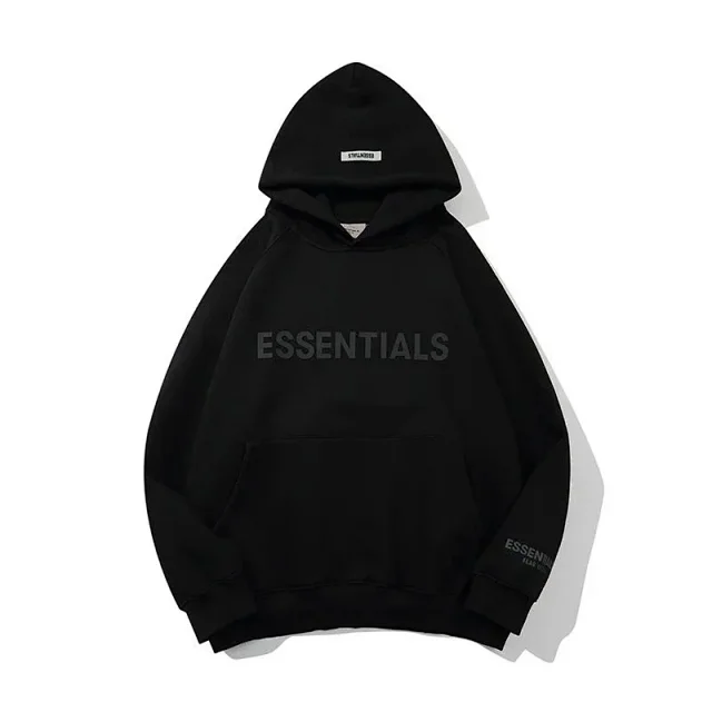 Fear of God Hoodies & Sweatshirts ESSENTIALS logo pullover hoodie with kangaroo pocket product detail image 2