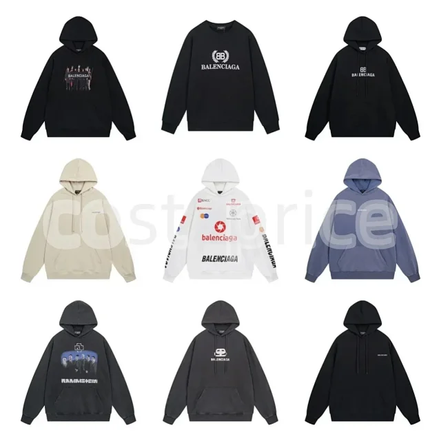 Balenciaga Hoodies & Sweatshirts Graffiti Logo Pullover Hoodie product detail image 1