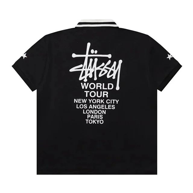 Stüssy Shirts Short-sleeve logo graphic polo shirt product detail image 6