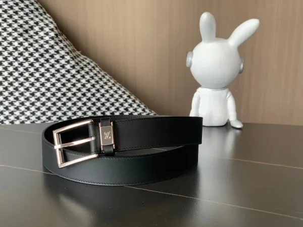 Louis Vuitton Reversible Belt Black Leather Belt - 1
