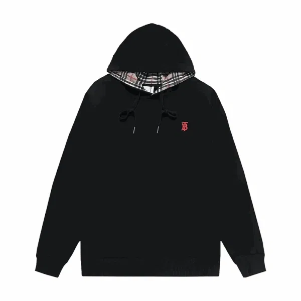 Burberry Logo-Embroidered Black Hoodie - 2