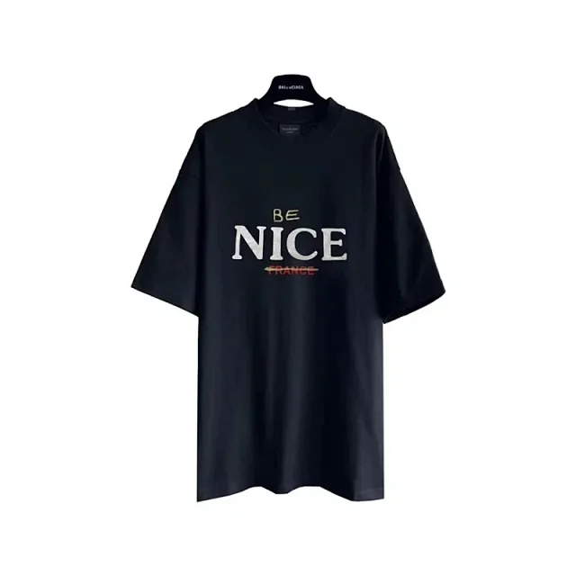 Balenciaga T-Shirts Short-Sleeve Crew-Neck Graphic product detail image 4