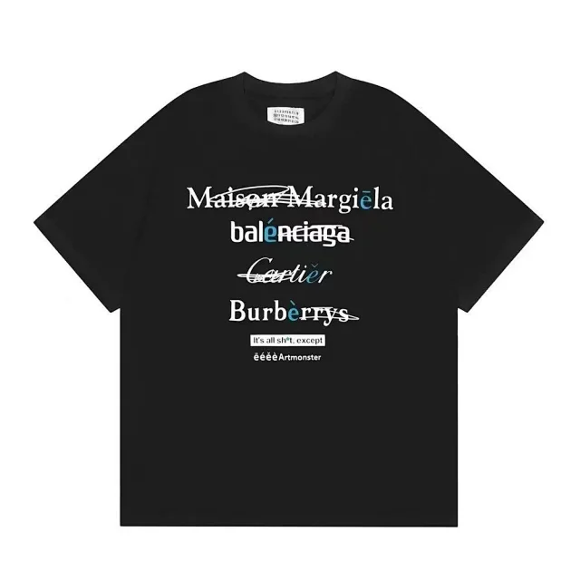 Maison Margiela T-Shirts Graphic Logo Print Crew-Neck product detail image 3
