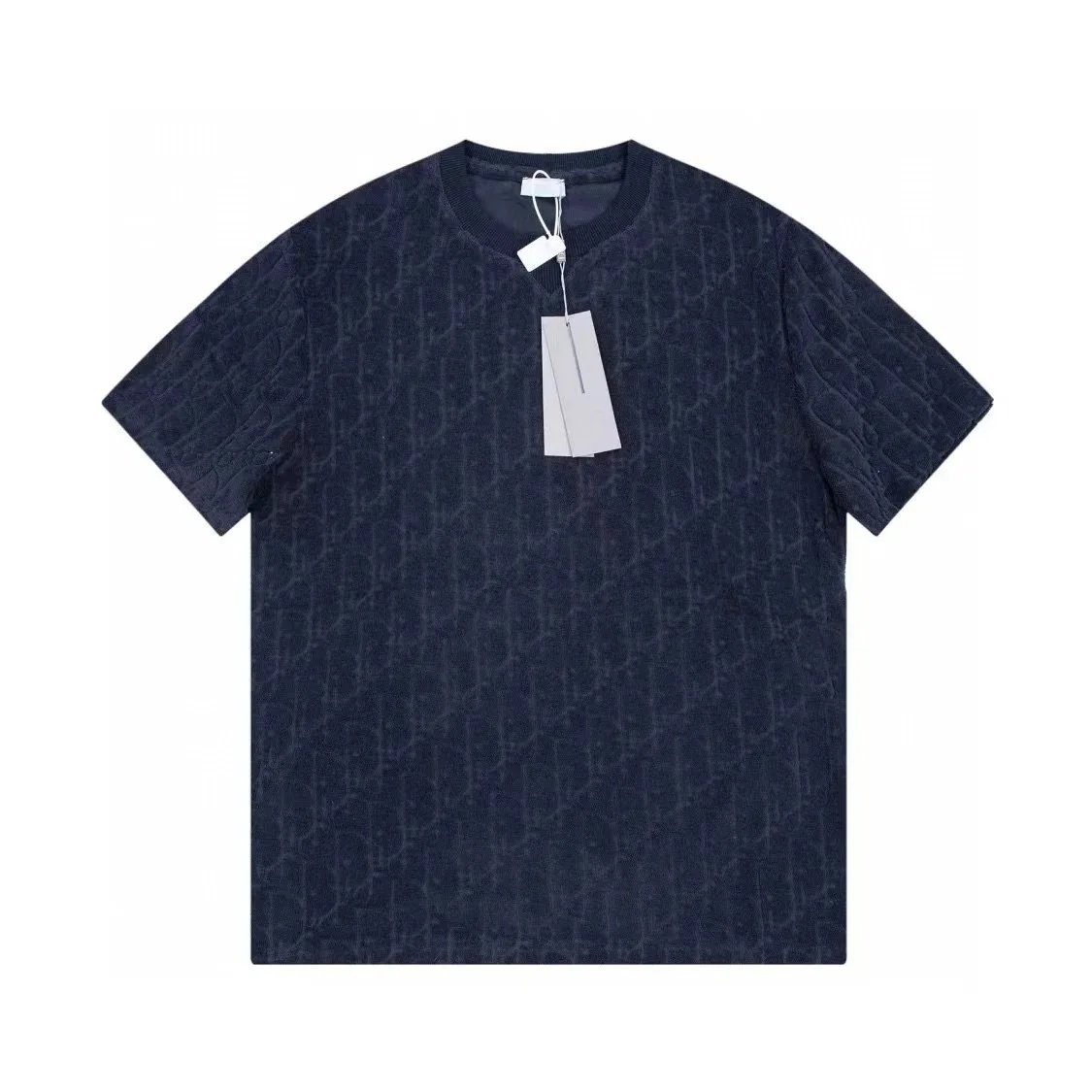 Dior T-Shirts Crew-neck short-sleeve jacquard T-shirt image 4