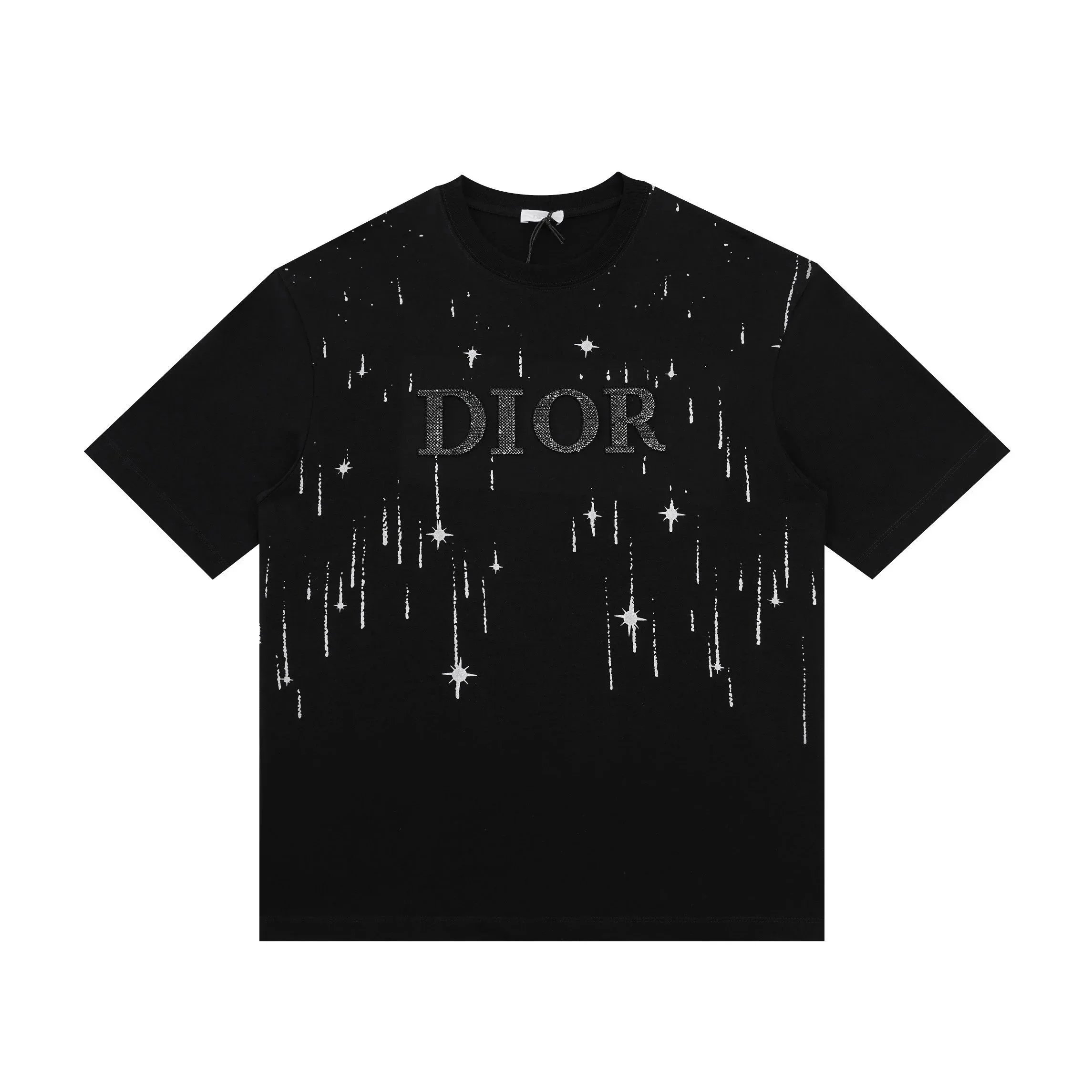 Dior T-Shirts Crew-neck short-sleeve jacquard T-shirt image 13