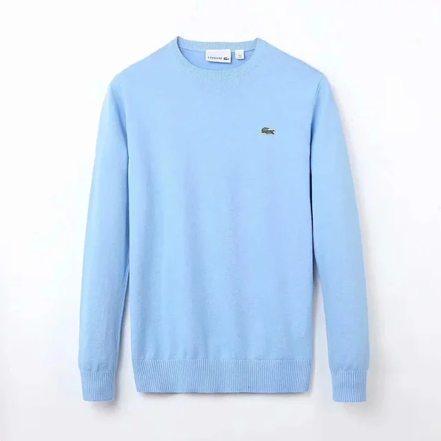 Lacoste Knitwear Crew-Neck Crocodile Logo Knit Sweater product detail image 2