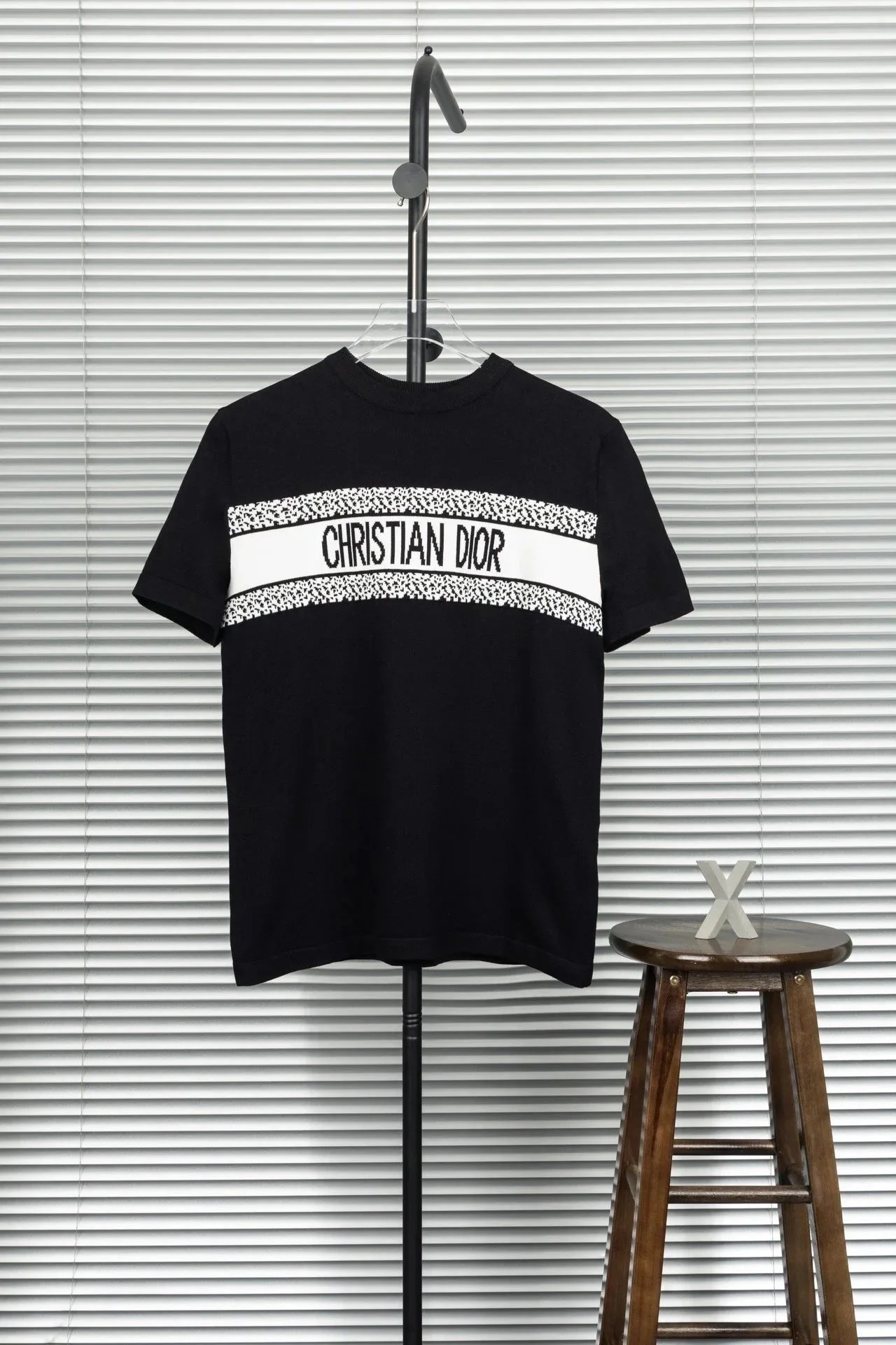 Dior T-Shirts Crew-neck short-sleeve jacquard T-shirt — 27