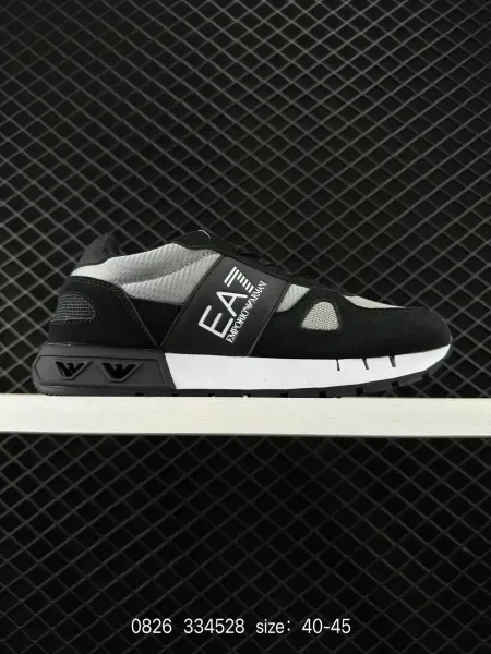 EA7 Emporio Armani Running Sneakers Black/Gray/White - 1