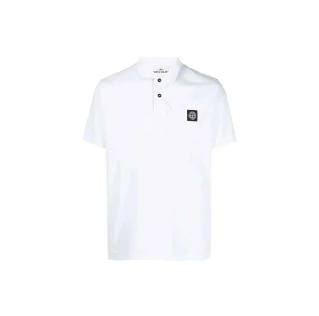 Stone Island Shirts Short-Sleeve Polo Shirt with Compass Badge product detail image 3