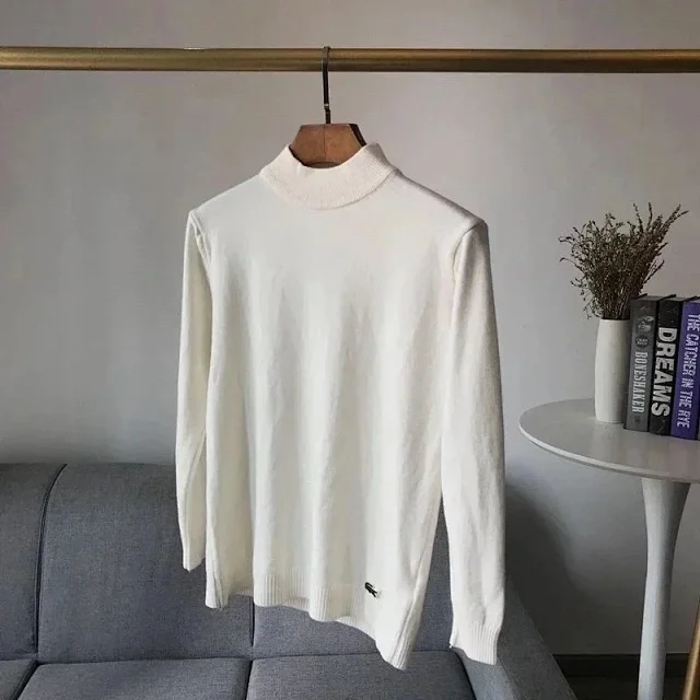 Lacoste Knitwear Crew-neck knit sweater with crocodile logo product detail image 7