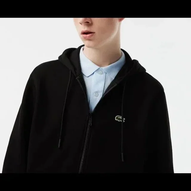 Lacoste Hoodies & Sweatshirts Zip-Up Hooded Sweatshirt with Crocodile Logo product detail image 8
