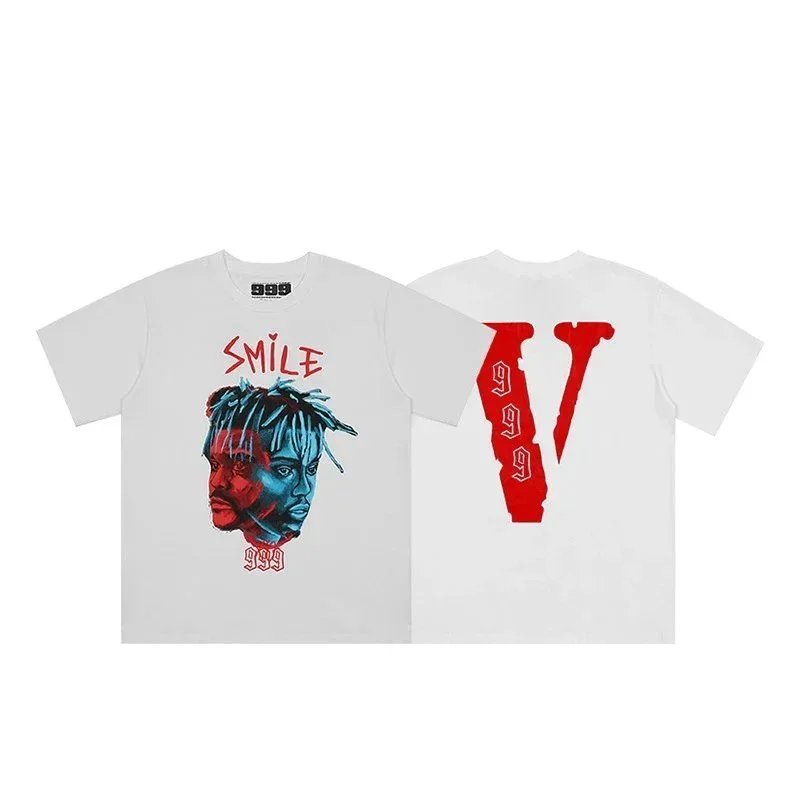 VLONE T-Shirts Short-Sleeve Graphic V Print — 6112 white