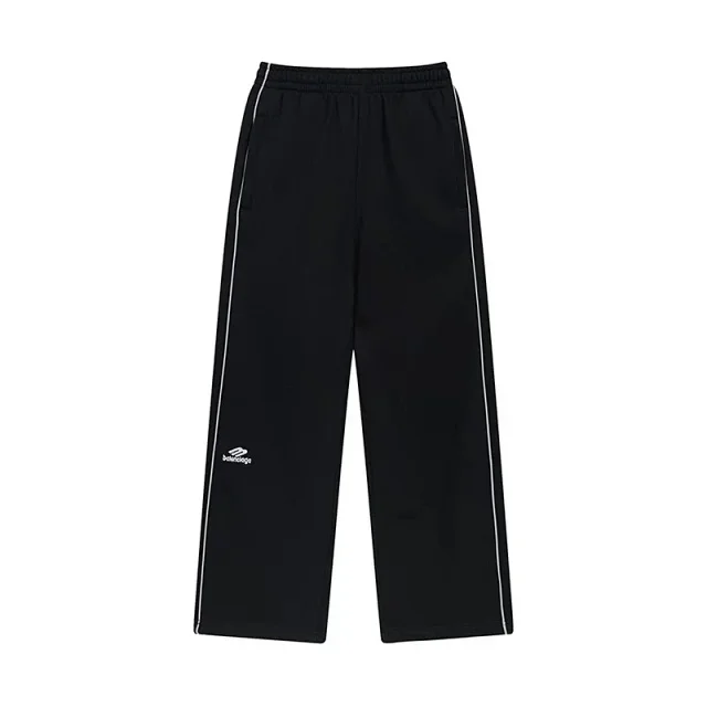 Balenciaga Trousers Logo-print wide-leg product detail image 4