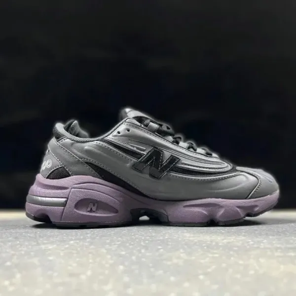 New Balance 9060 Gray Purple Chunky Sneakers - 1