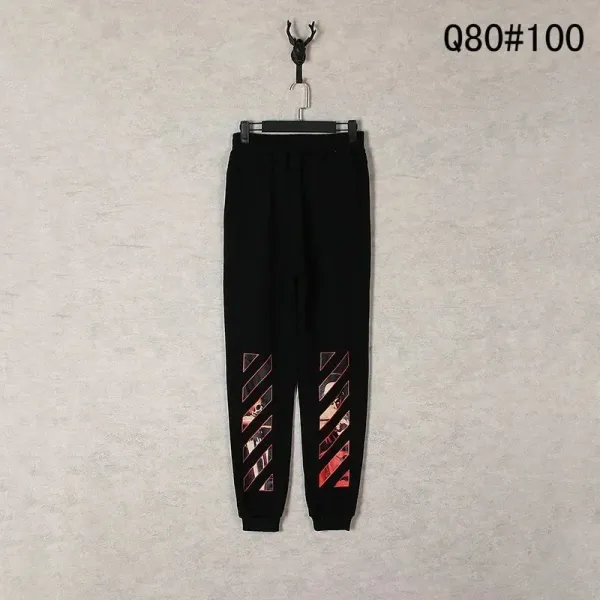 Off-White Diagonal Arrow Print White Sweatpants - 5