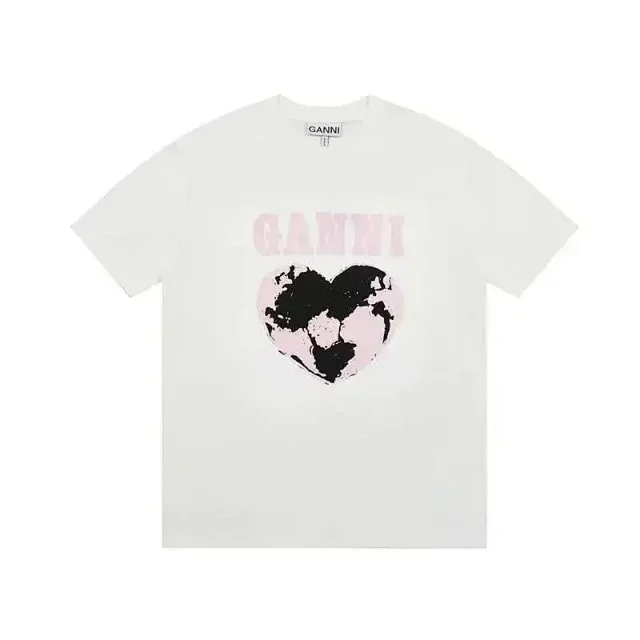 GANNI T-Shirts Graphic Print Short-Sleeve T-Shirt product detail image 2