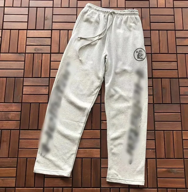 Hellstar Trousers Drawstring graphic sweatpants with contrast side panels product detail image 6