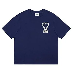AMI Paris T-Shirts de Cœur Logo T-Shirt product detail image 3