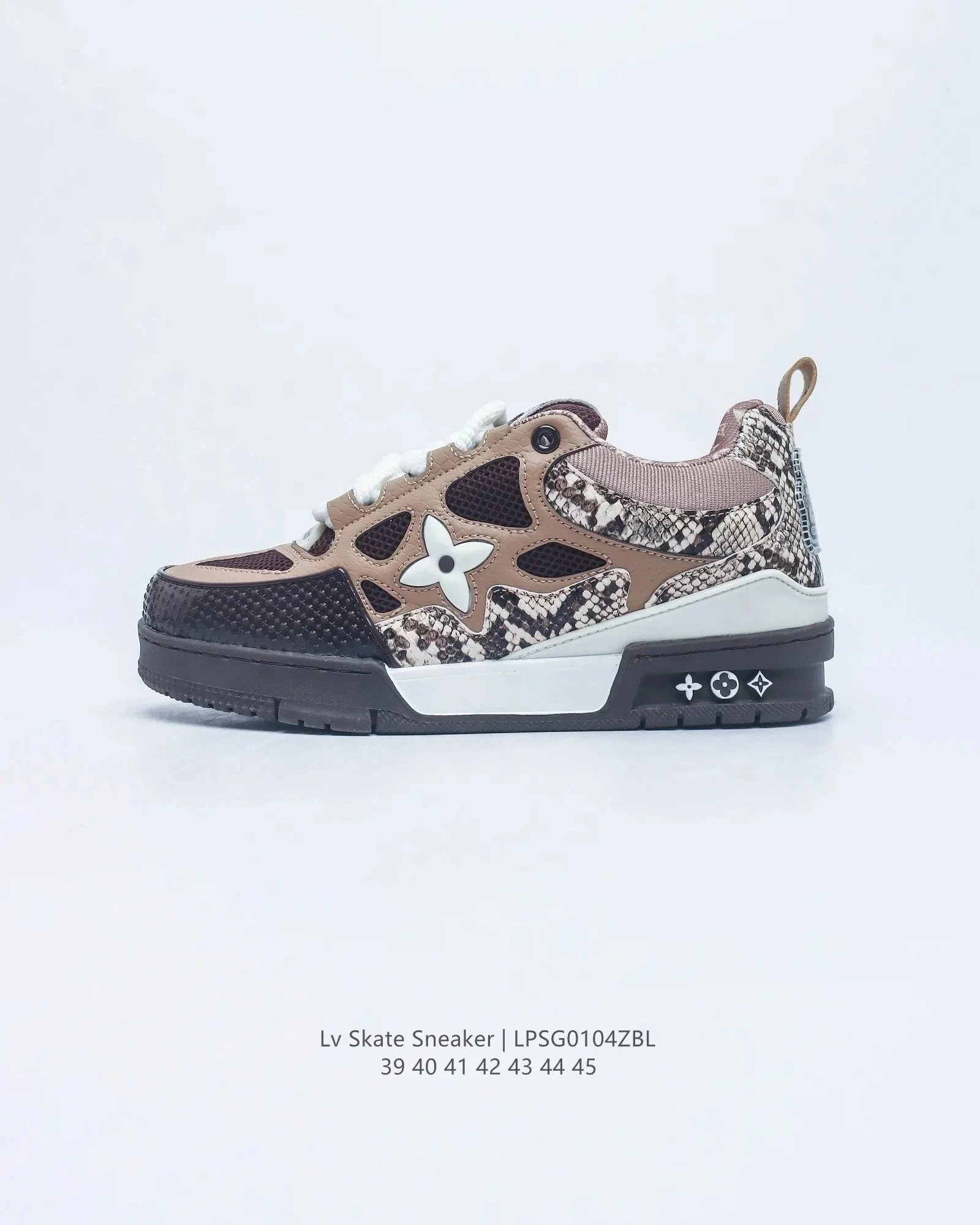 Louis Vuitton Skate Sneaker Multicolor Snake Print Sneakers