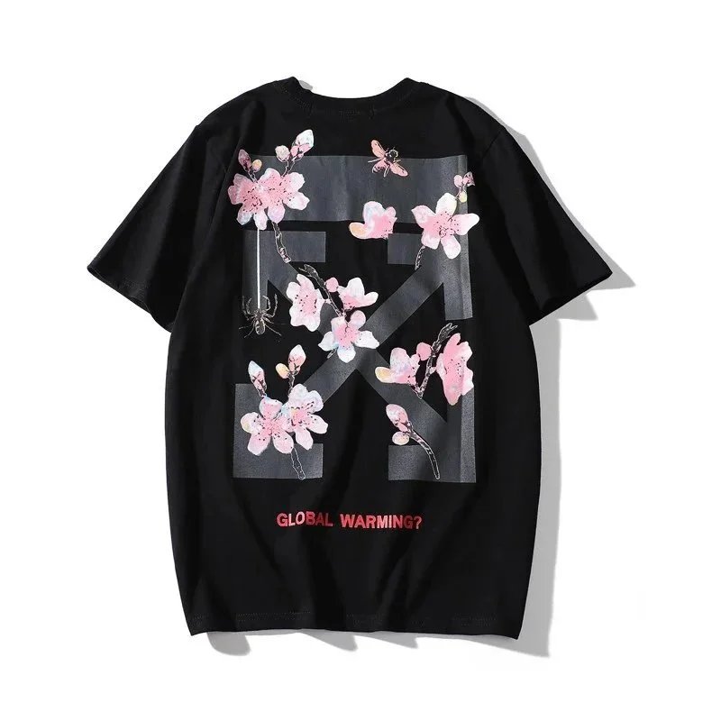 Off-White T-Shirts Short-Sleeve Graphic Arrow Print — 1906 Black