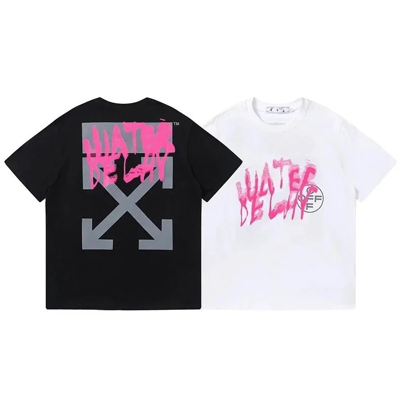 Off-White T-Shirts Short-Sleeve Graphic Arrow Print — 1426 black