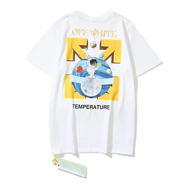 Off-White T-Shirts Short-Sleeve Graphic Arrow Print — 1394 white