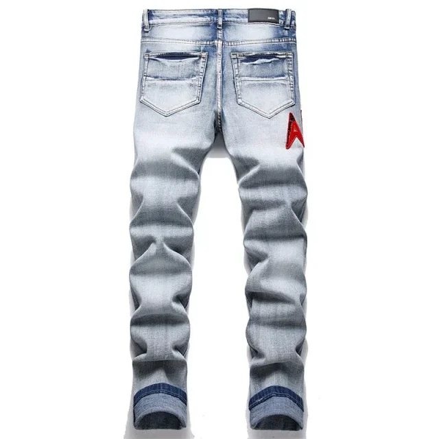 AMIRI Jeans Distressed embroidered skinny product detail image 5