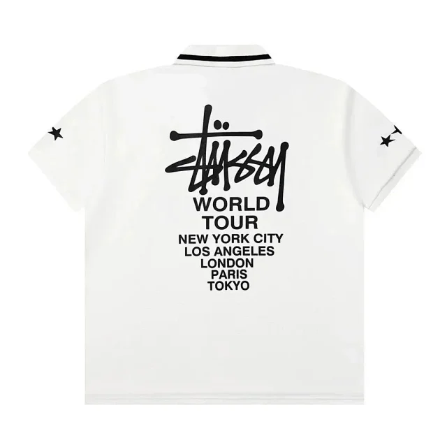 Stüssy Shirts Short-sleeve logo graphic polo shirt product detail image 7
