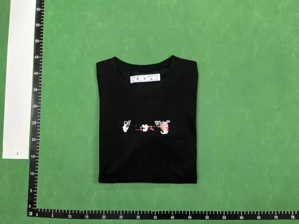 Off-White X Pattern Black T-Shirt - 4