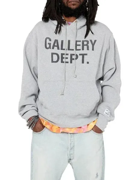 Gallery Dept. Distorted Logo Black Hoodie - 6